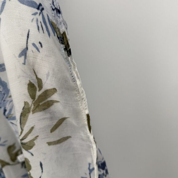 Unbranded Floral Lightweight Blue Kimono Shawl Top OSFM Boho - Picture 11 of 12